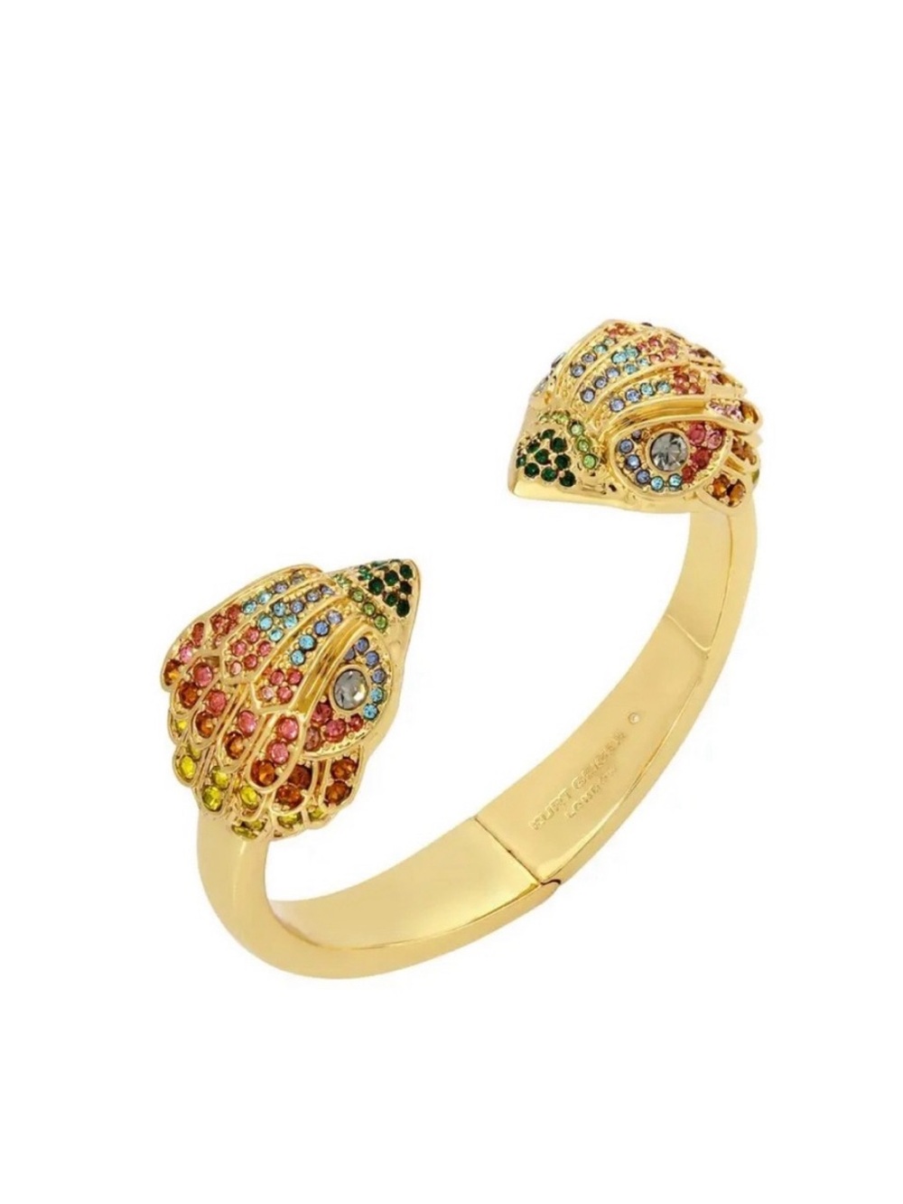 Kurt Geiger Crystal Gold Hinged Bracelet - Picture 2 of 3